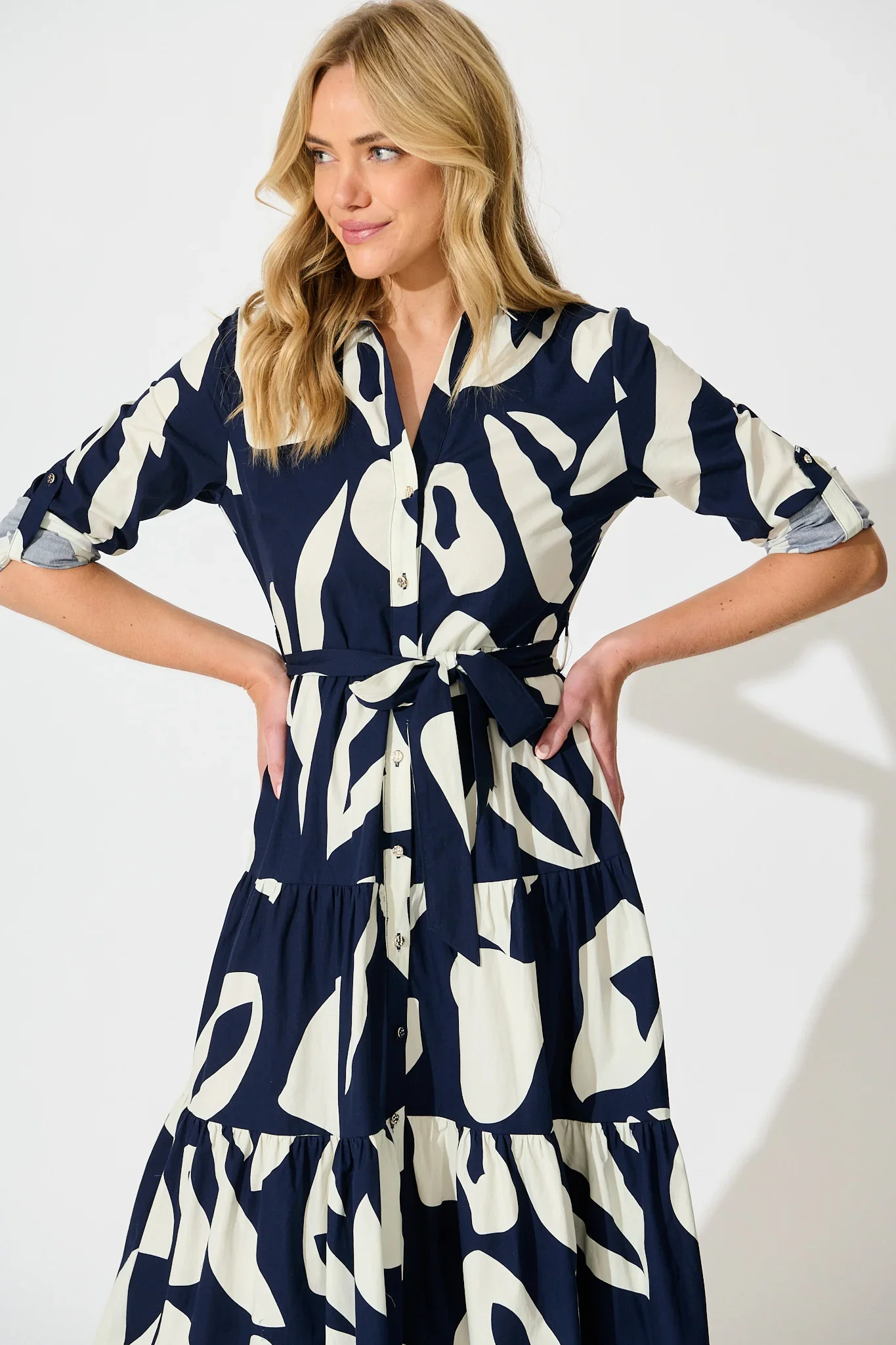 Endless Wishes Midi Navy White - Image 2